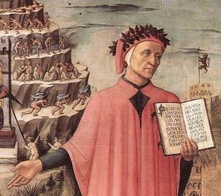 detail: Domenico di Michelino, Dante and The Three Kingdoms (1465)